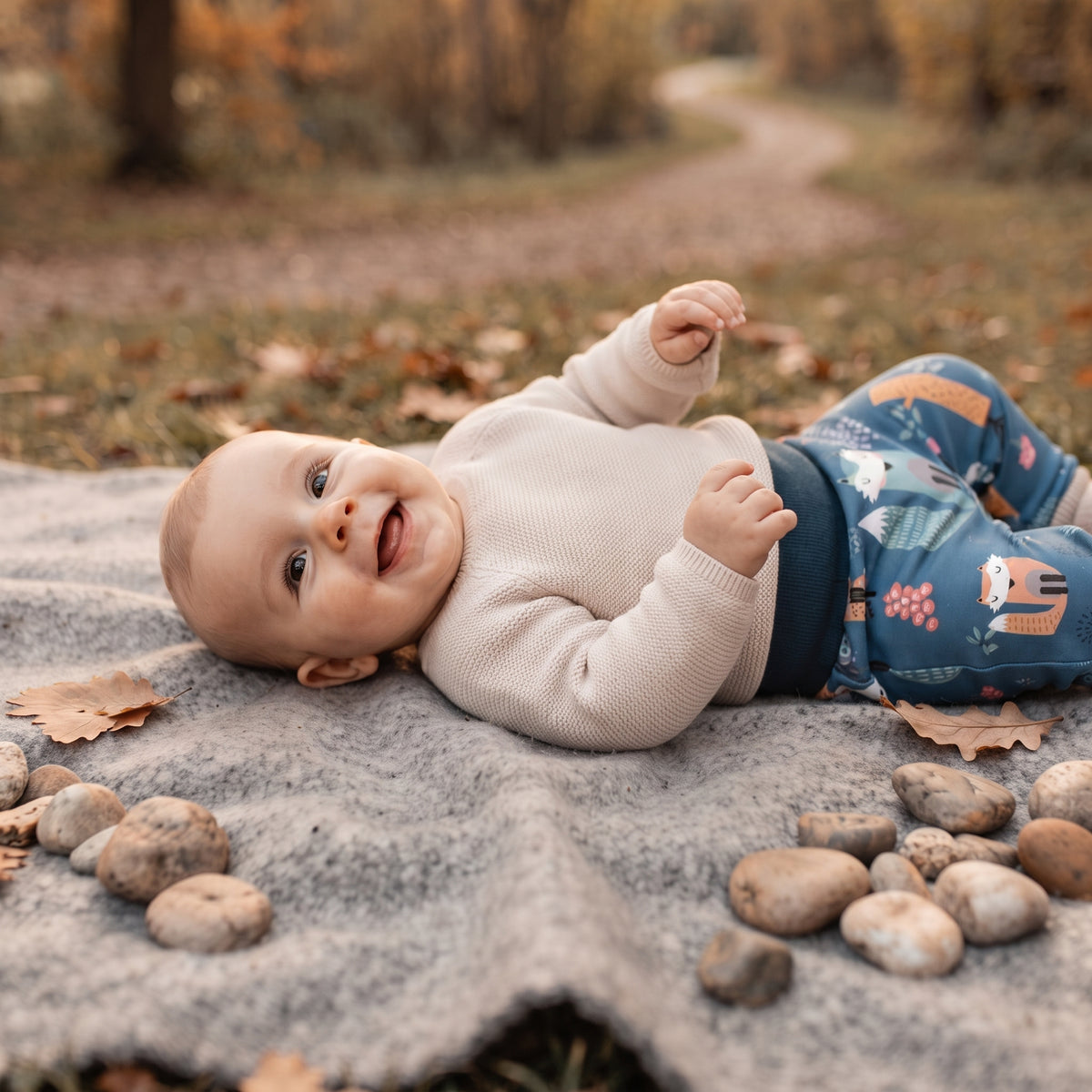 Kinder-Softshellhose mit Membran Monkey Mum® - Nachttierchen