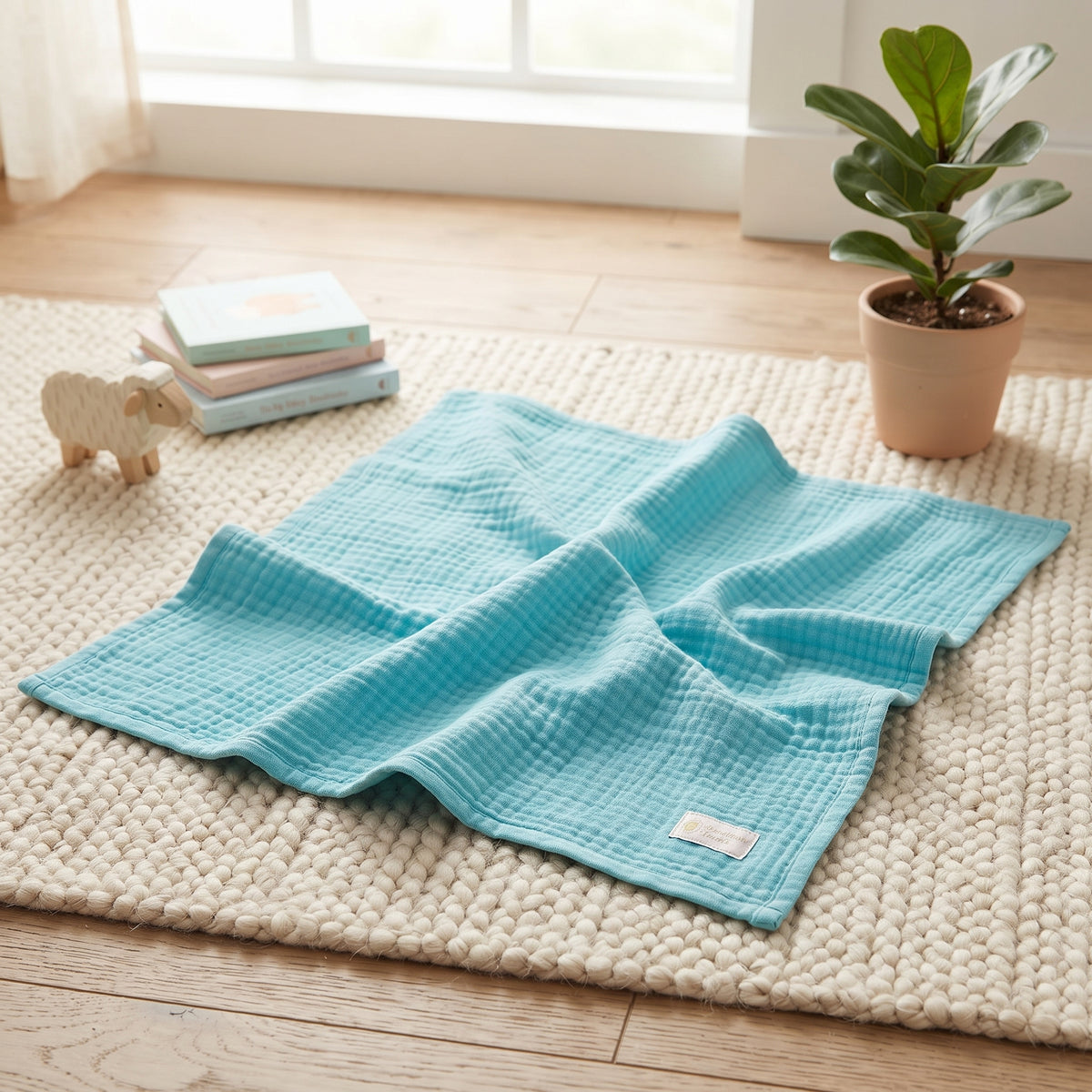 Musselin-Windel Monkey Mum® - Mint