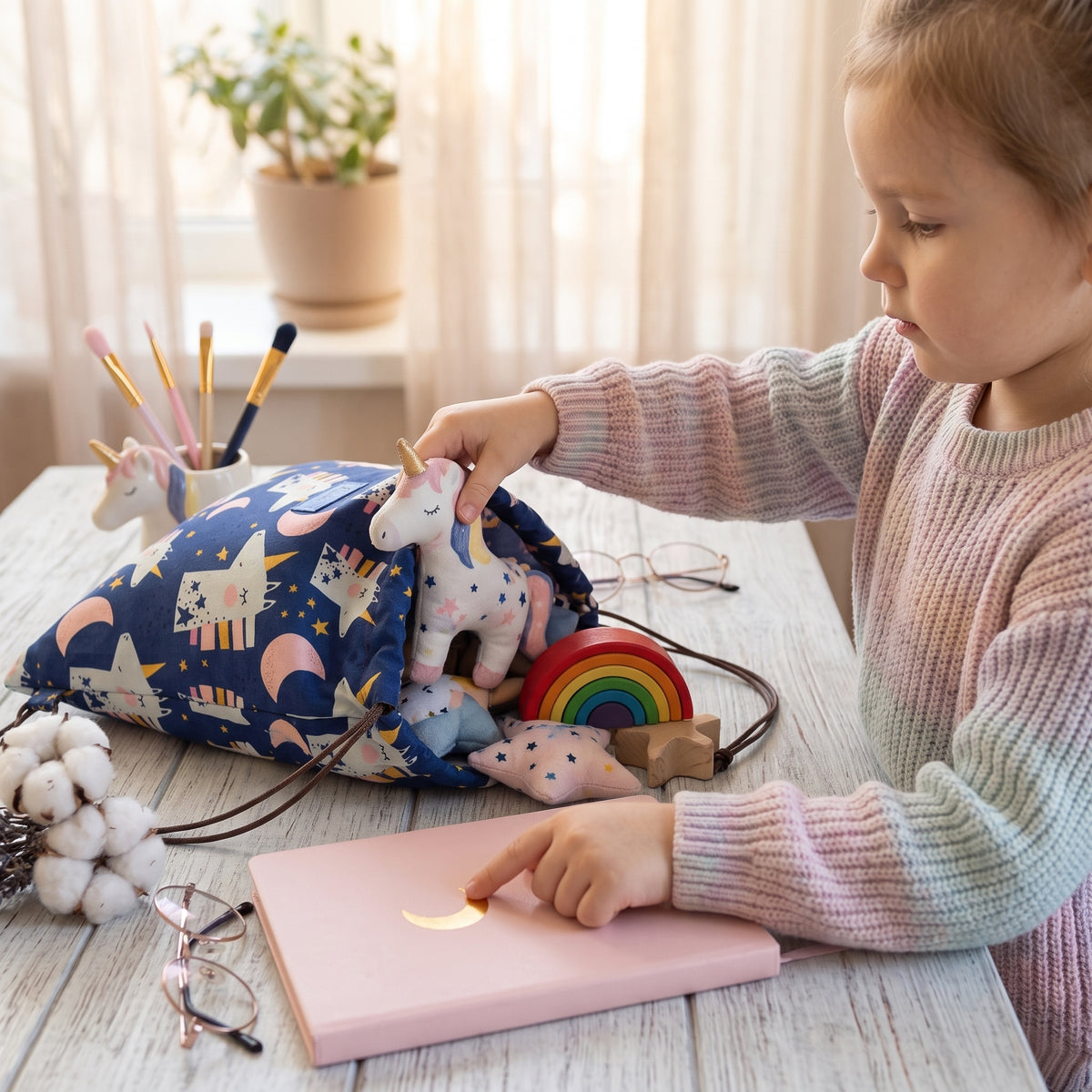 Stoffbeutel Monkey Mum® - Einhorn