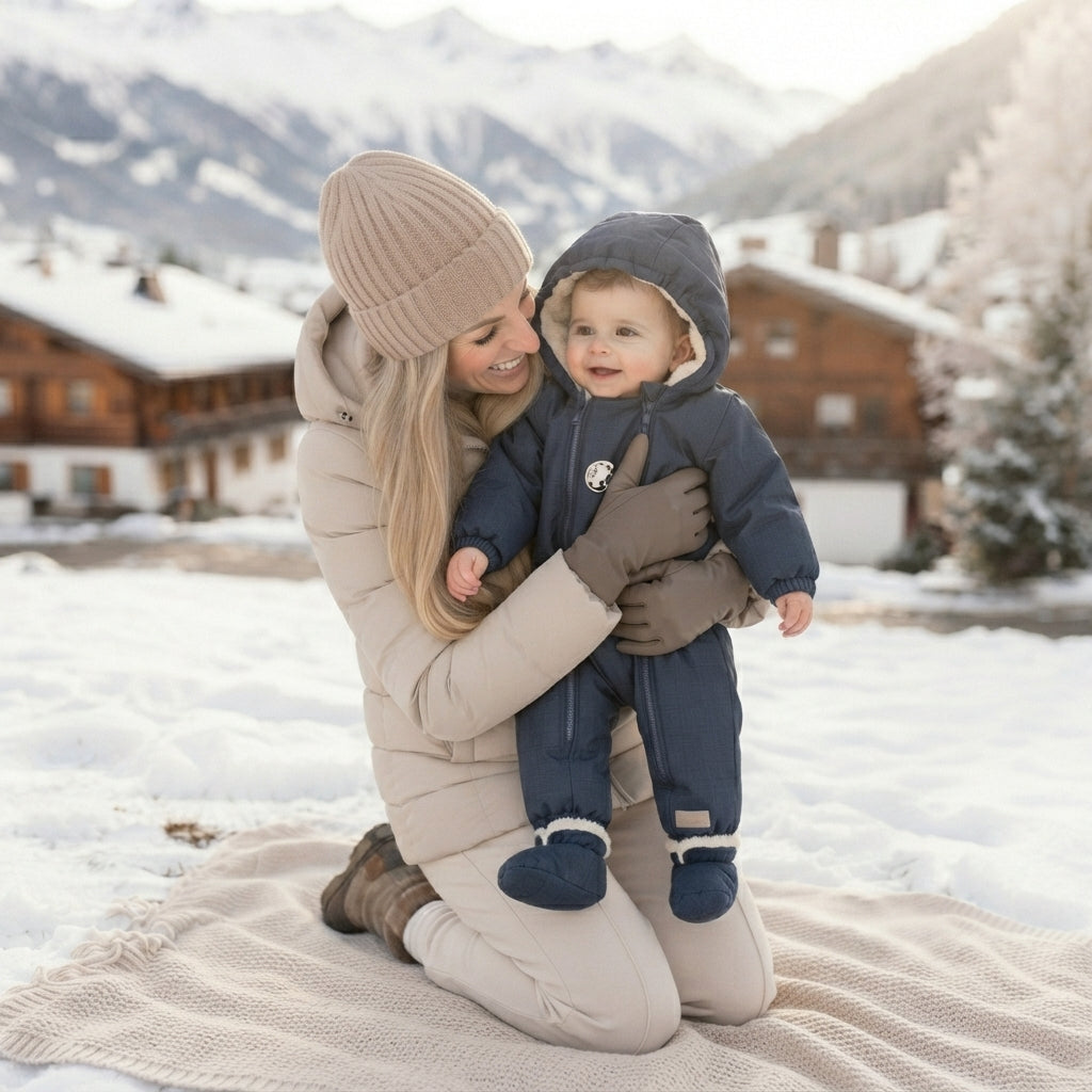 Monkey Mum® Winter-Softshell-Overall für Kinder mit Lammfell - Märchenhafte Abendgeschichte, 2. Wahl - Gr. 62/68