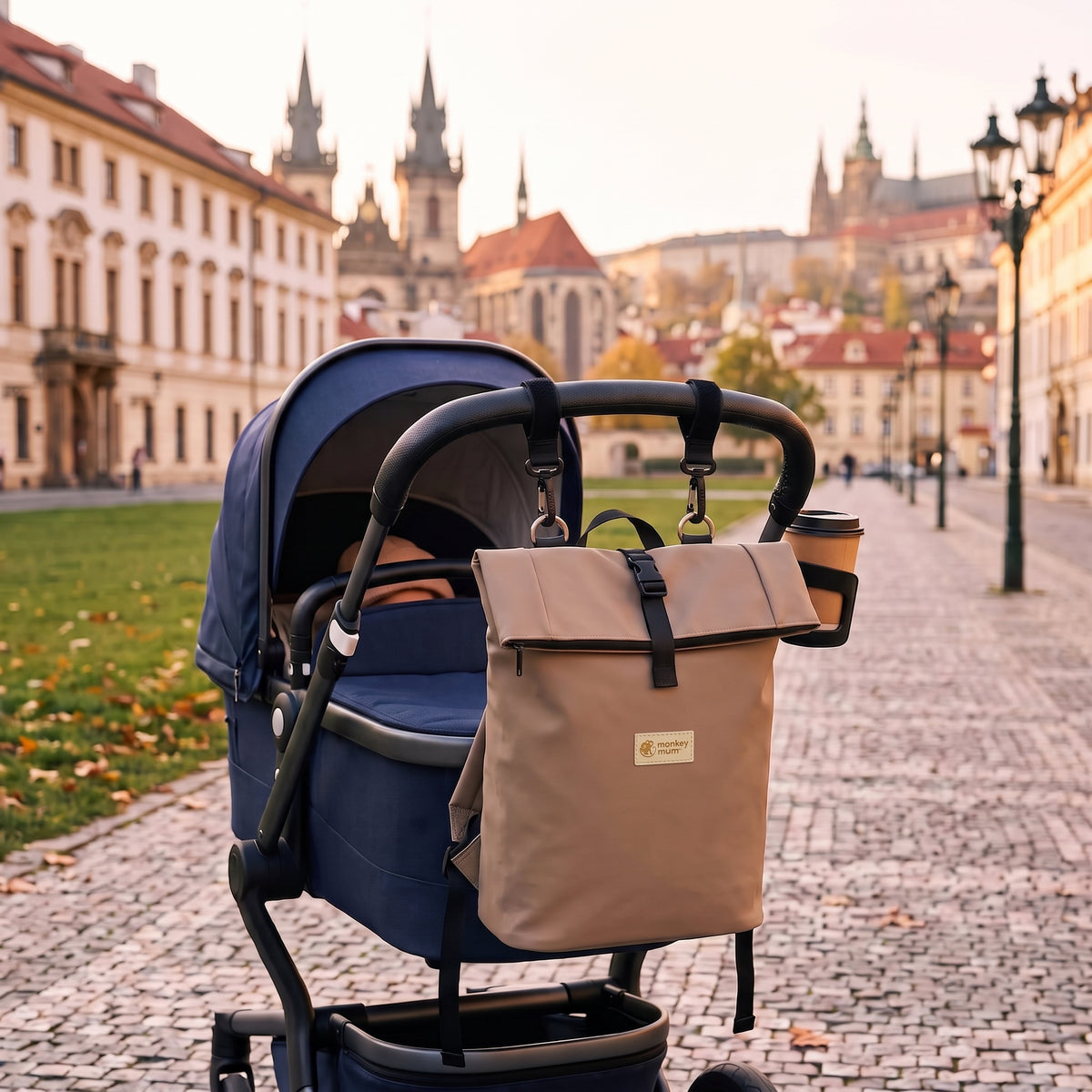 Monkey Mum® Softshell-Rucksack für den Kinderwagen – Safari Tour