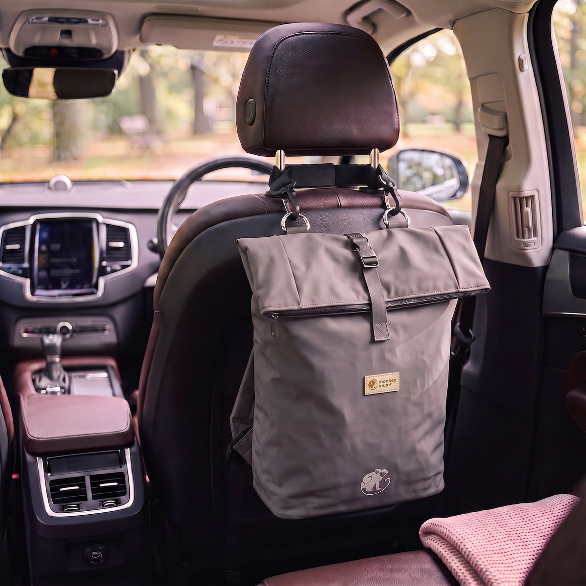 Monkey Mum® Köper-Rucksack für den Kinderwagen – Frische Brise