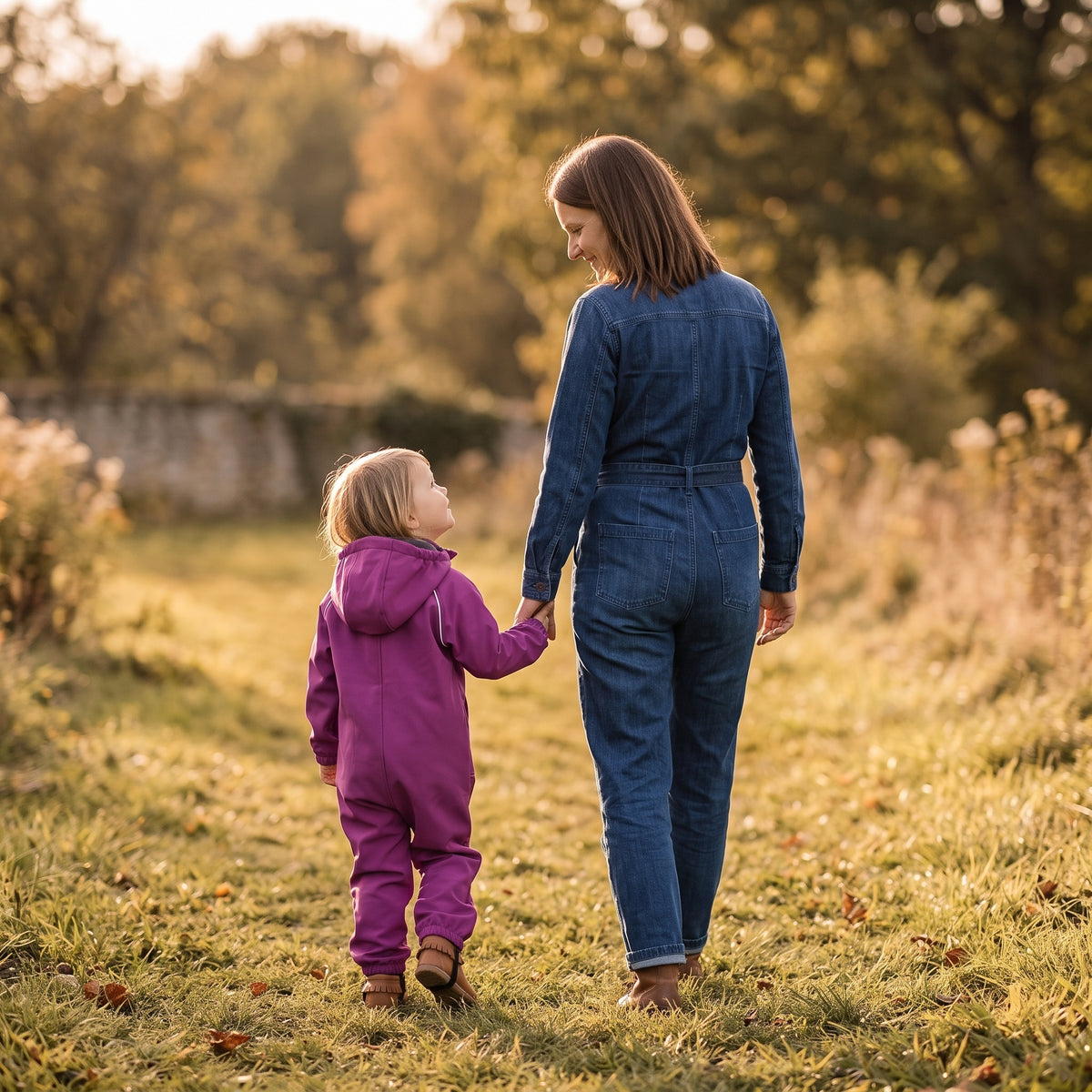 Monkey Mum® Softshell-Overall mit Membran – Saftige Himbeere - Gr. 98/104, 110/116
