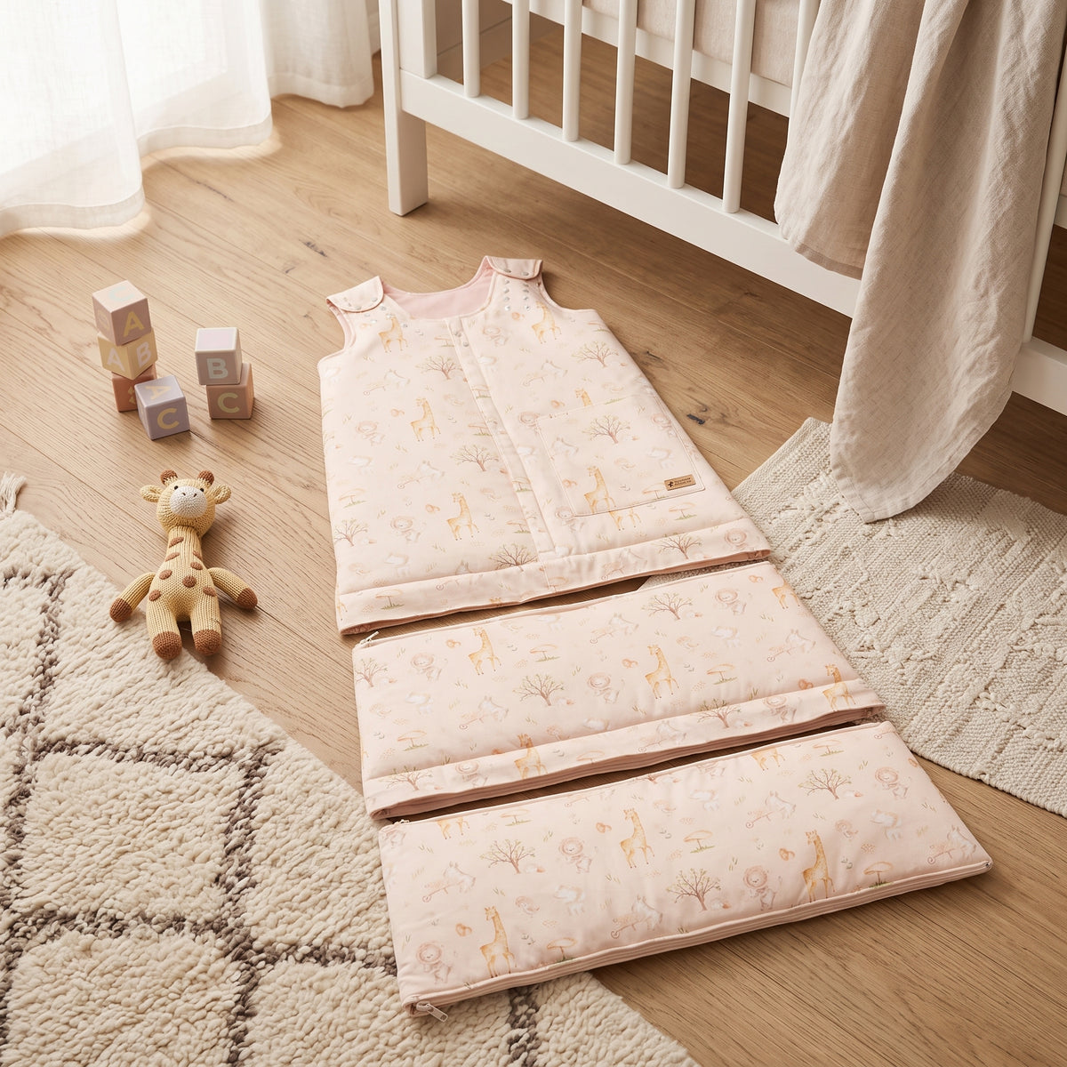 Winter-Mitschlafsack Monkey Mum® 0 - 4 Jahre - Set - Frühling mit Tierchen
