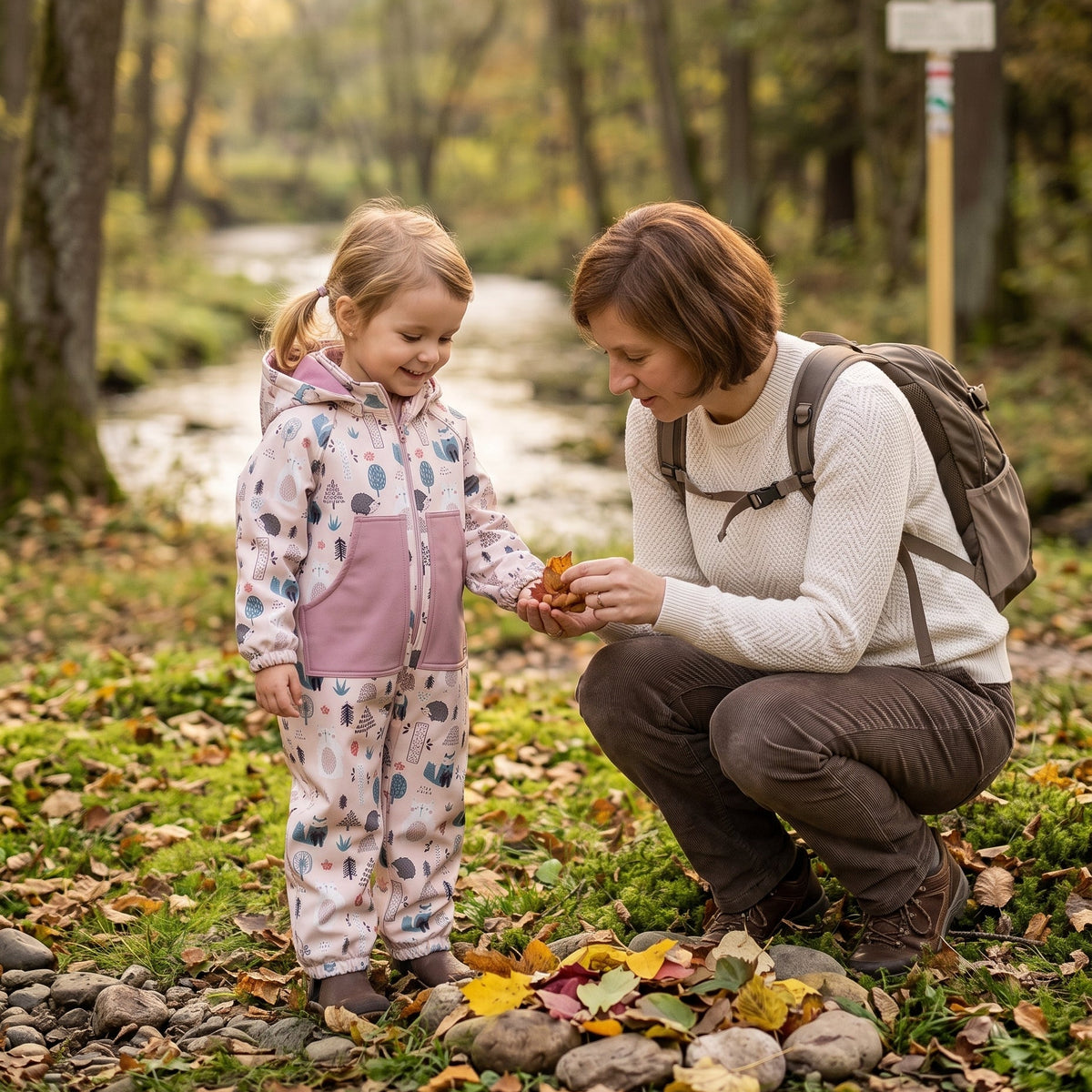 Monkey Mum® Softshell-Overall mit Membran – Tagestiere - Gr. 98/104, 110/116