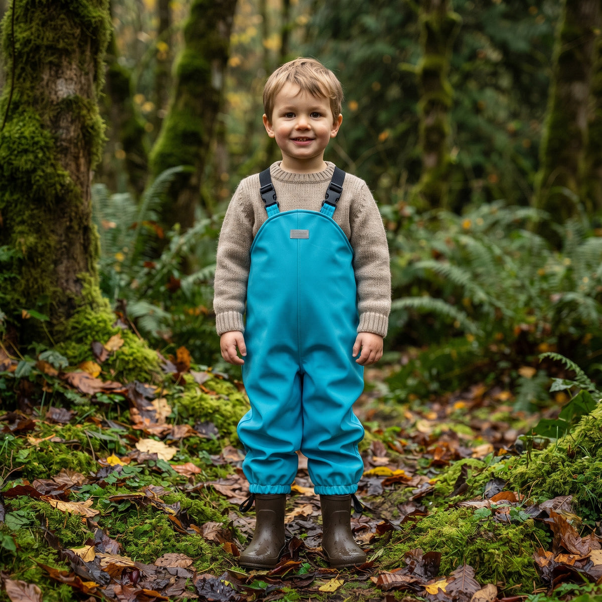 Monkey Mum® Softshell-Latzhose mit Membran - Fröhliche Eidechse