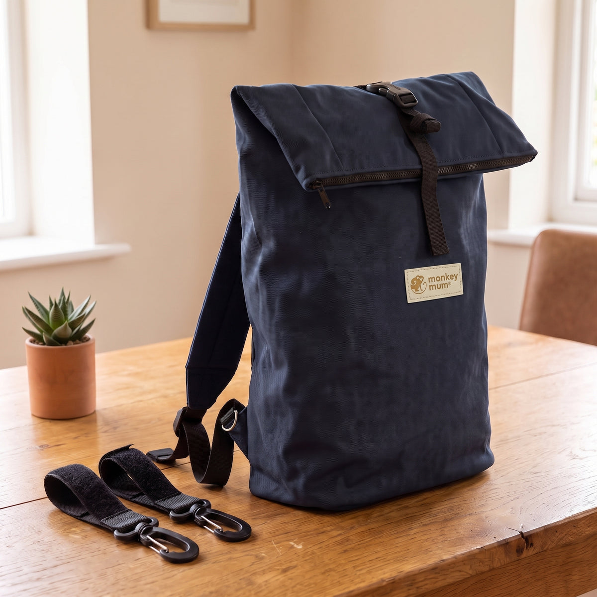 Monkey Mum® Softshell-Rucksack für den Kinderwagen – Nachthimmel