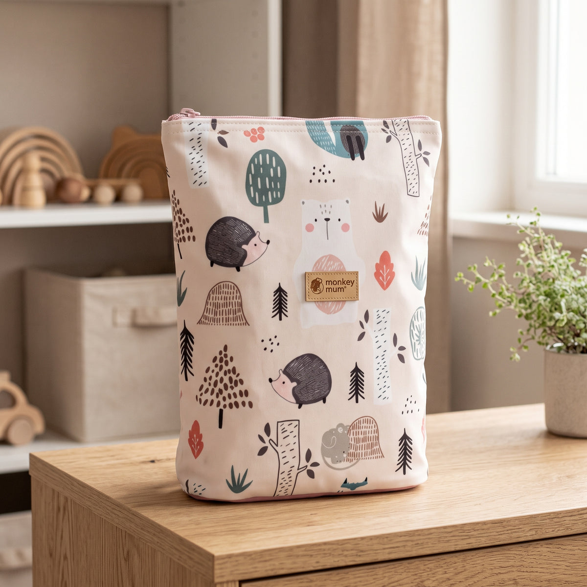 Kinder-Softshell-Rucksack Monkey Mum® - Tiere des Tages
