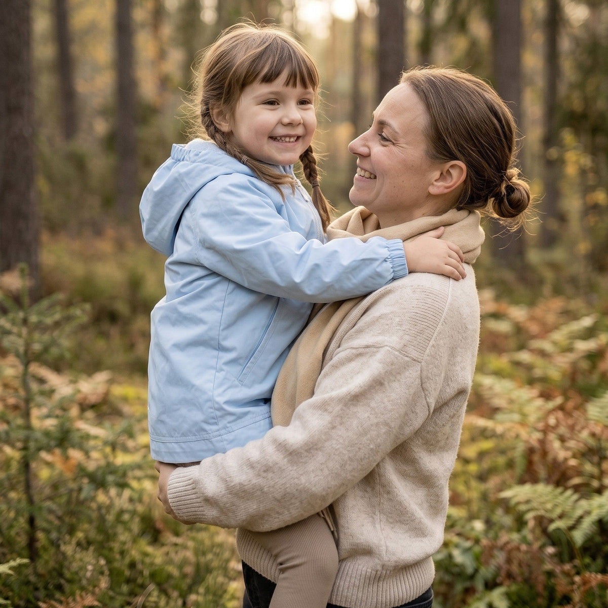 Monkey Mum® Windjacke mit Raglanärmeln - Hellblau