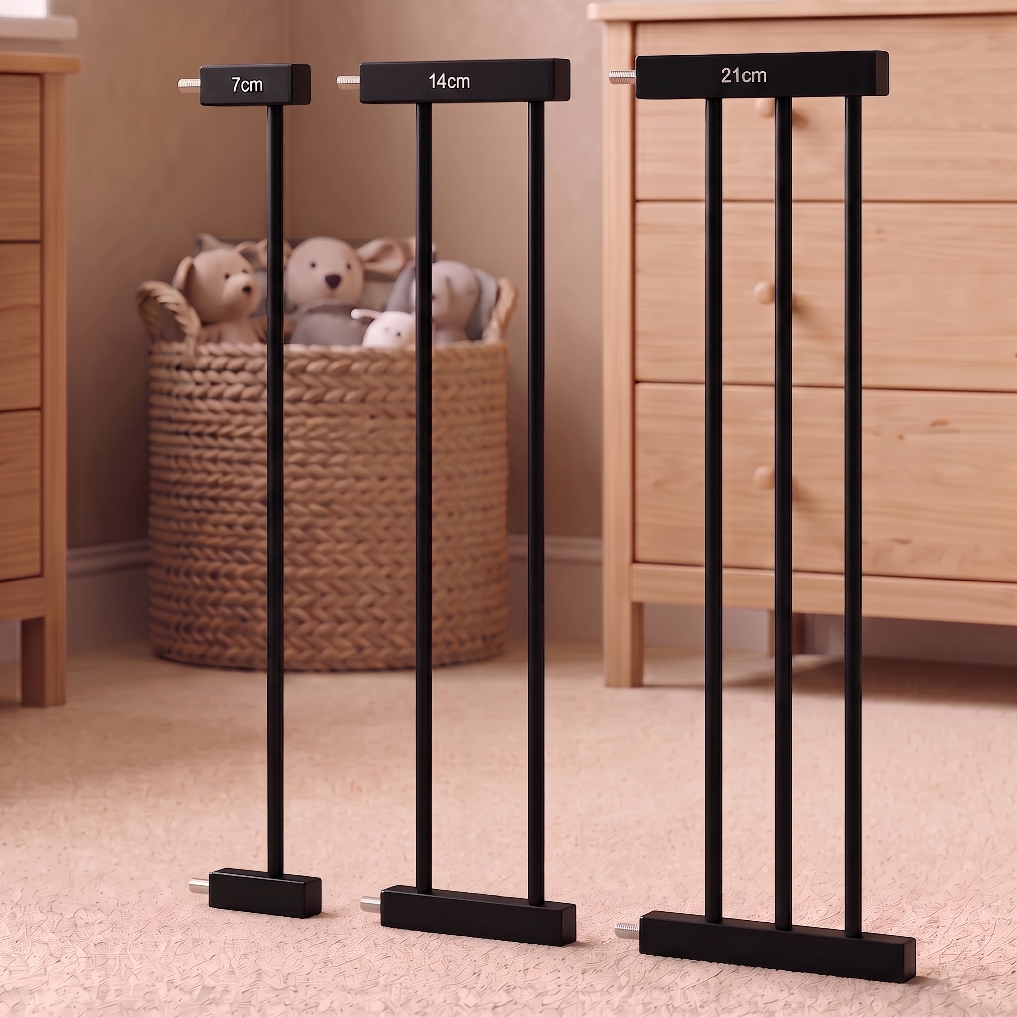 Verlängerung für das Sicherheitsgitter Monkey Mum® – Schwarz