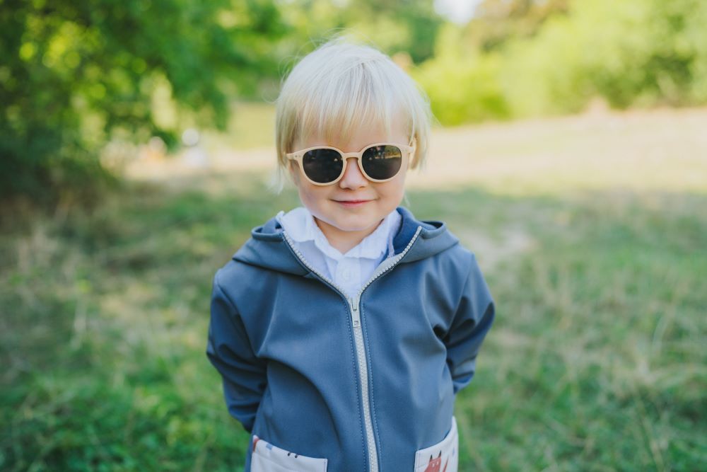 Kinder-Sonnenbrille Monkey Mum® - Hundeblick - in mehreren Farben