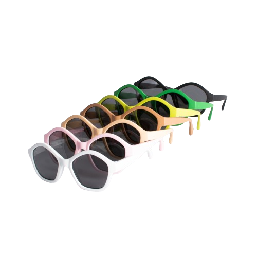 Kinder-Sonnenbrille Monkey Mum® - Panda-Blick - in mehreren Farben