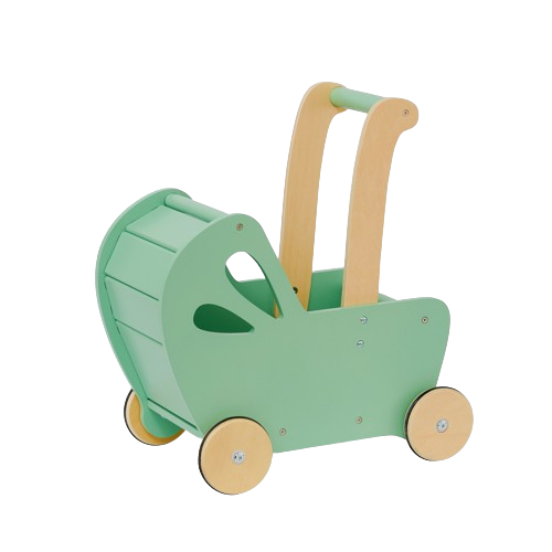 Moover Mini-Kinderwagen für Puppen – Braun
