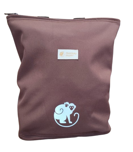 Kinder-Softshell-Rucksack Monkey Mum® - Braun