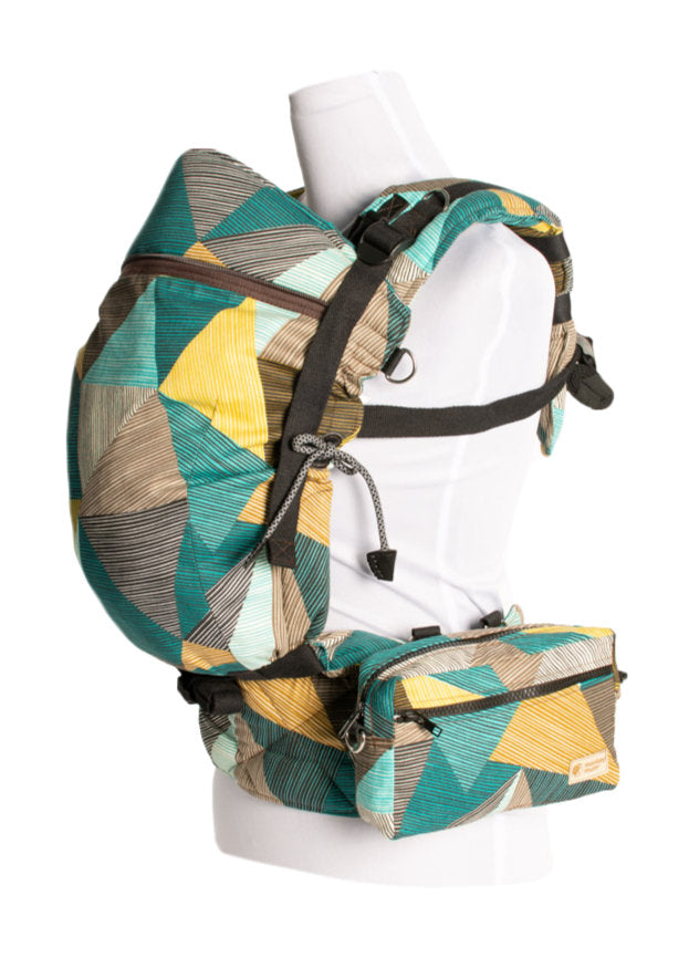 Monkey Mum® Multifunktionale Hüfttasche für die Trage Carrie - Charme der Geometrie