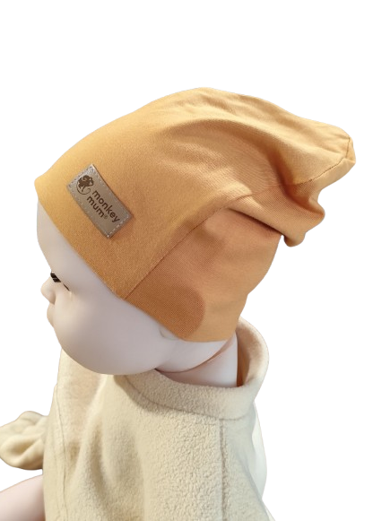Mütze Monkey Mum® - Senfgelb