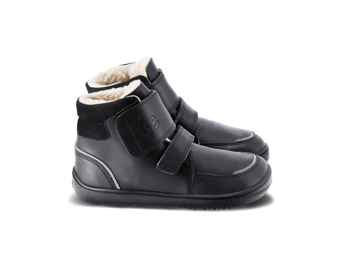 Be Lenka Kinder-Winter-Barfußschuhe Panda 2.0 - All Black