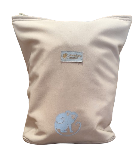 Kinder-Softshell-Rucksack Monkey Mum® - Beige