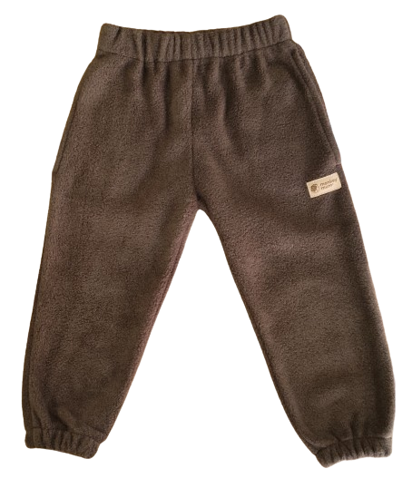 Monkey Mum® Fleece-Hosen - Braun