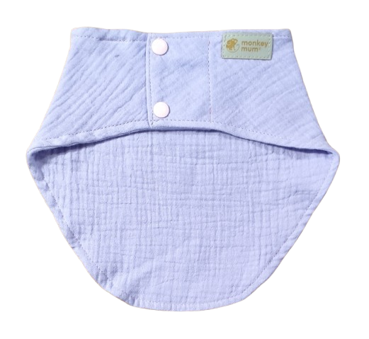 Musselin-Lätzchen Monkey Mum® - Veilchen