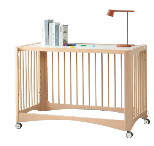 Kinderbett 4in1 - Massivholz - 120x65 cm