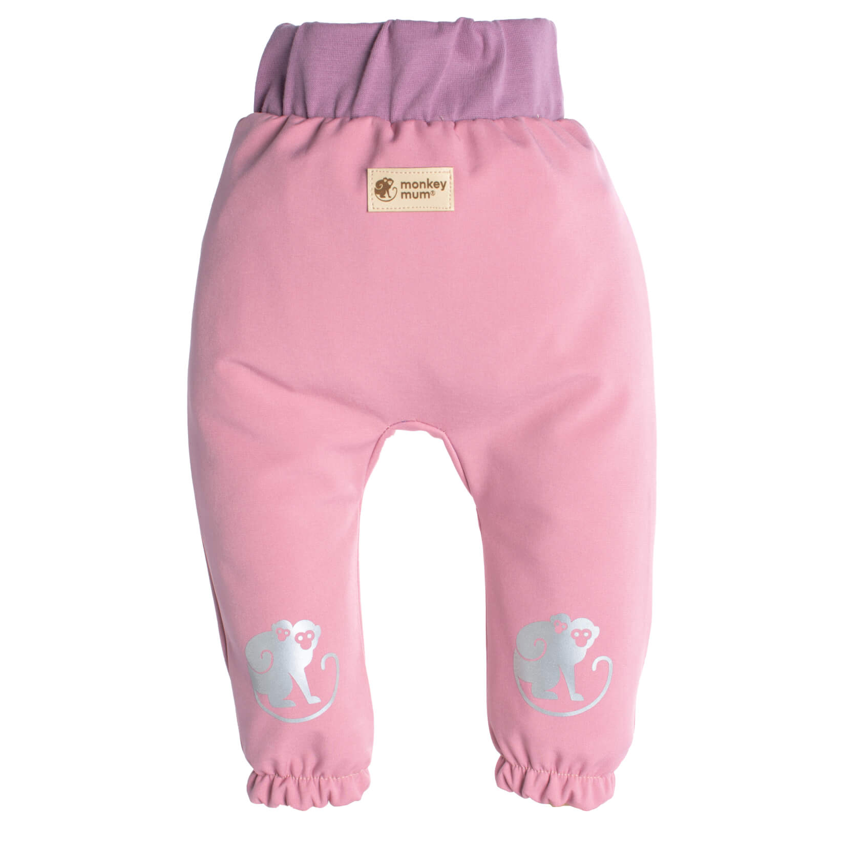 Kinder-Softshellhose mit Membran Monkey Mum® - Zuckerwatte