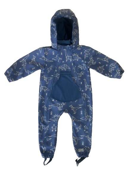 Monkey Mum® Softshell-Overall mit Membran – Dinosauriersternbild - Gr. 86/92