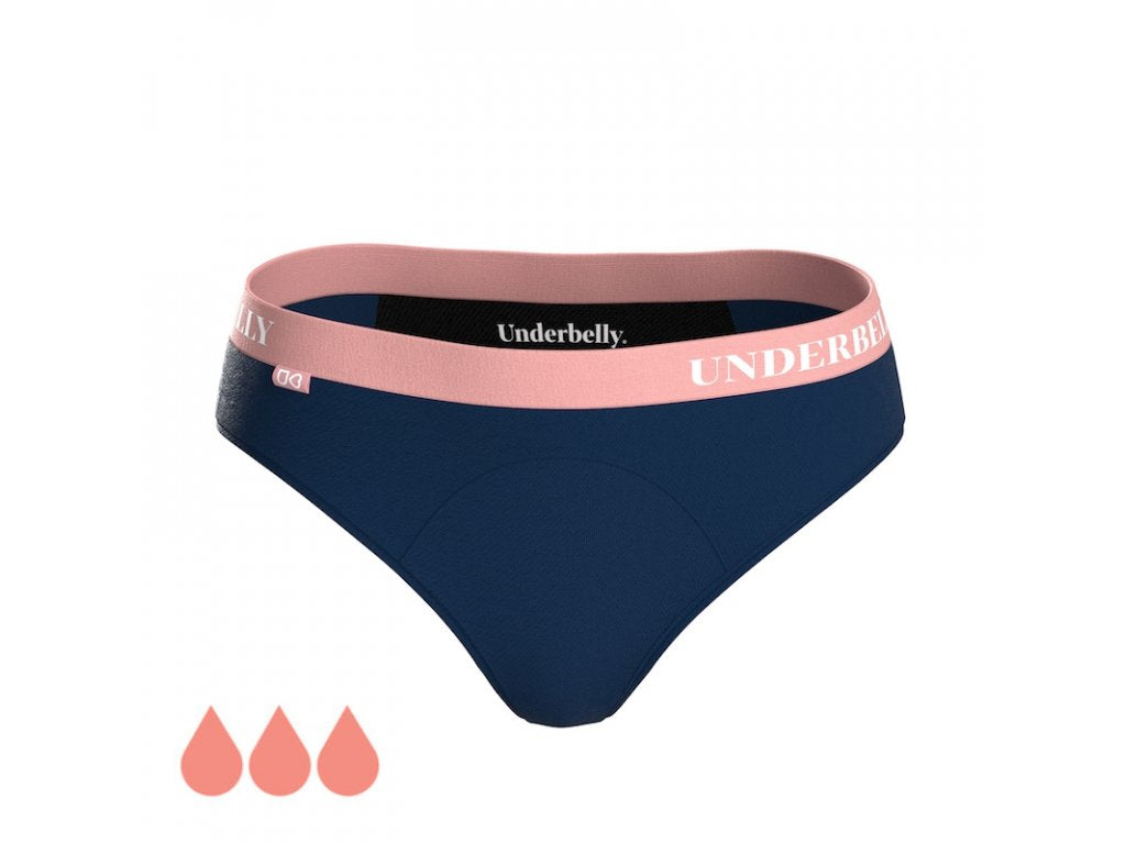 Menstruationshöschen Underbelly univers, Stärkere Menstruation - blau