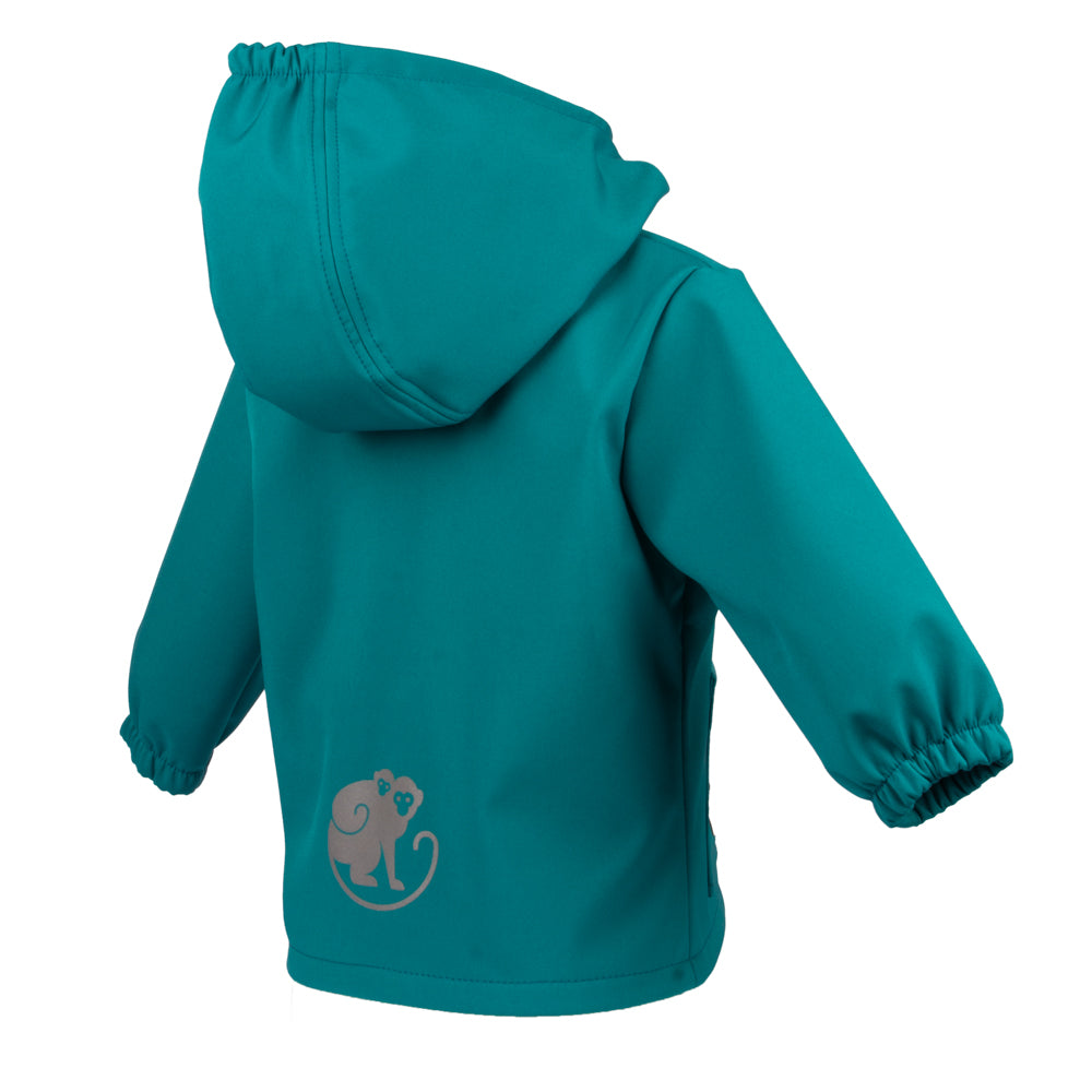 Kinder-Softshelljacke mit Membran Monkey Mum® - Fröhliche Eidechse