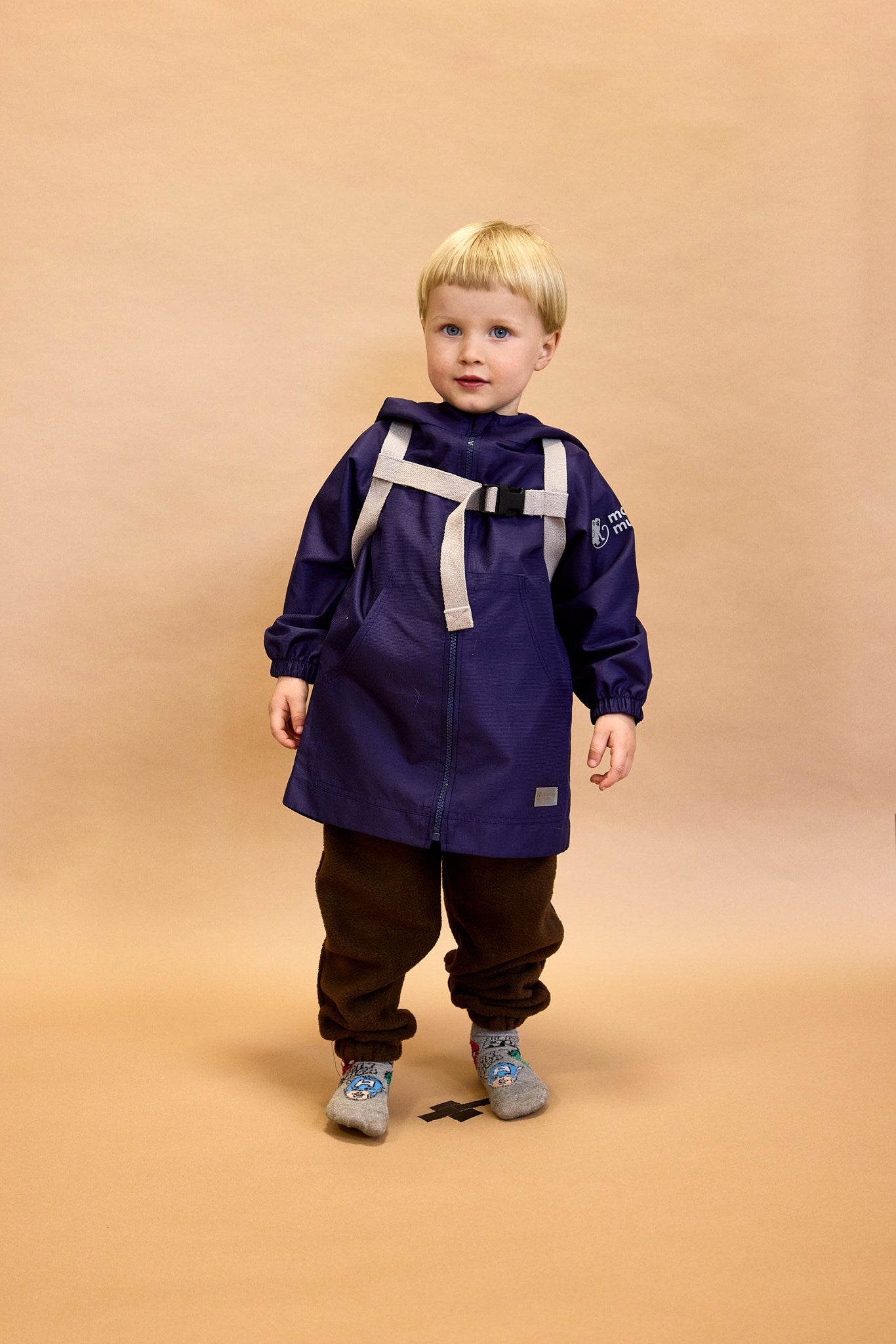 Monkey Mum® Windjacke mit Raglanärmeln - Weinrot