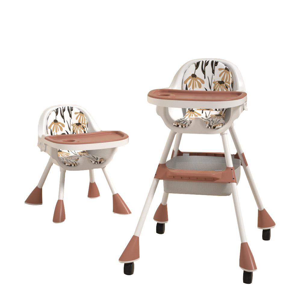 Kinderhochstuhl 2in1 Simple - Coffee Red - ausgepackt