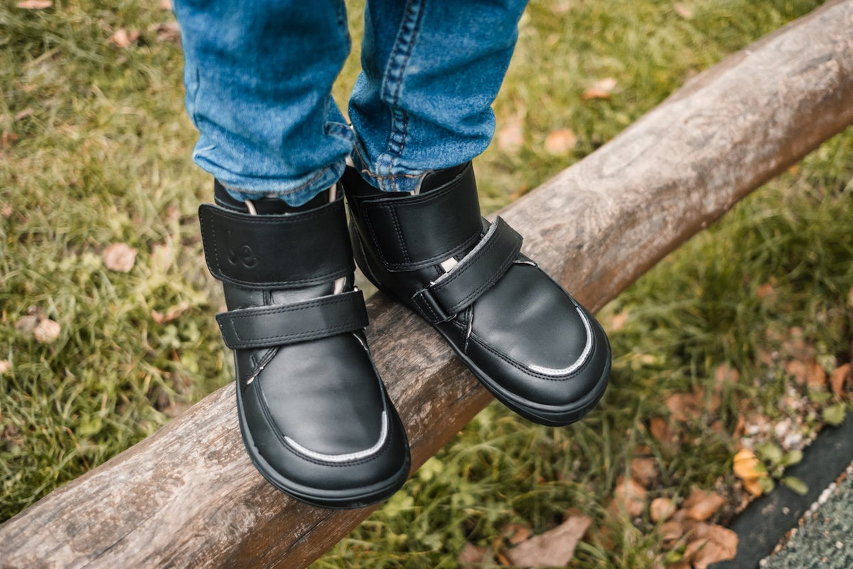 Be Lenka Kinder-Winter-Barfußschuhe Panda 2.0 - All Black