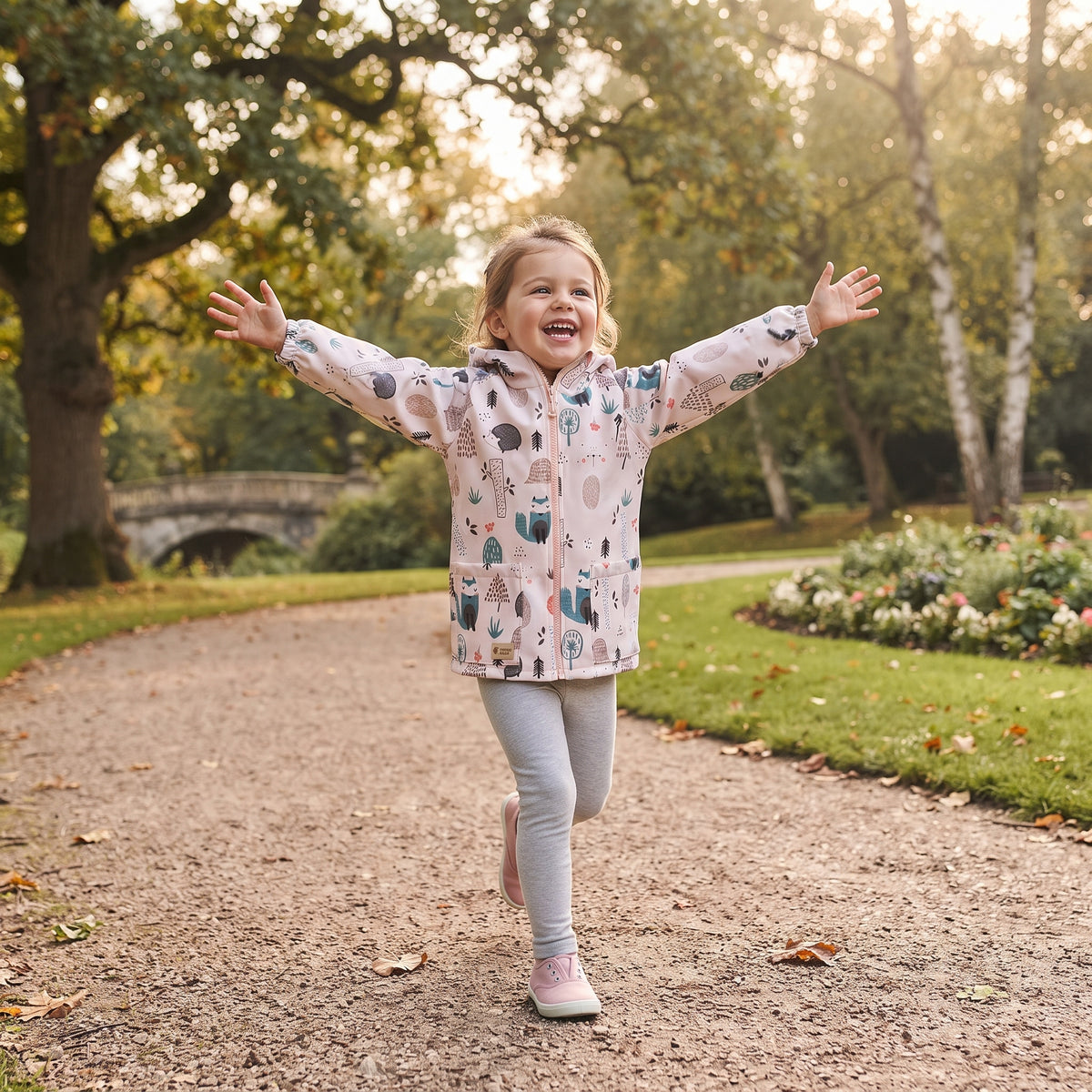 Kinder-Softshelljacke mit Membran Monkey Mum® - Tiere des Tages
