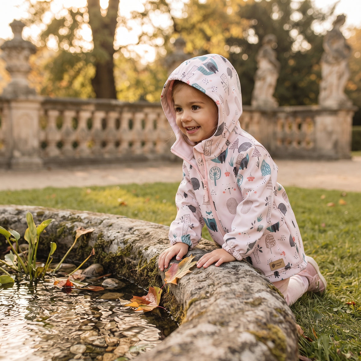 Kinder-Softshelljacke mit Membran Monkey Mum® - Tiere des Tages