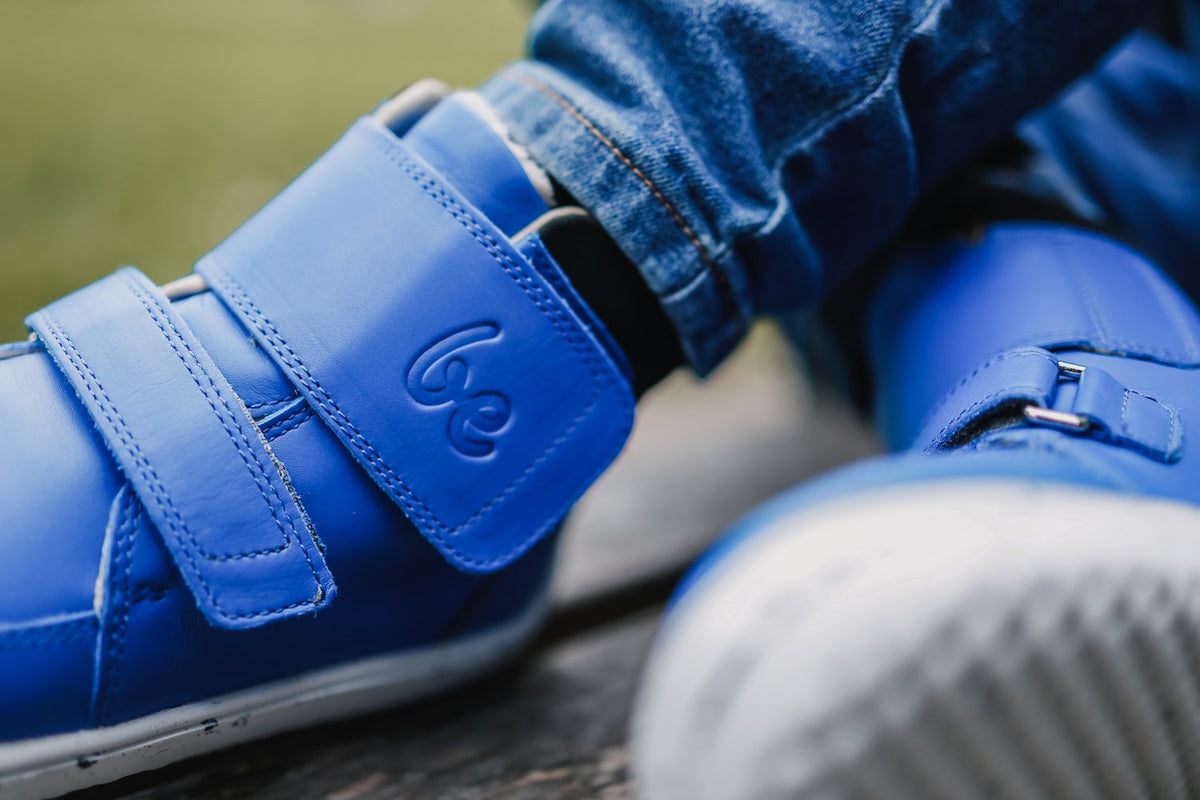 Be Lenka Kinder-Winter-Barfußschuhe Panda 2.0 – Blau & Weiß