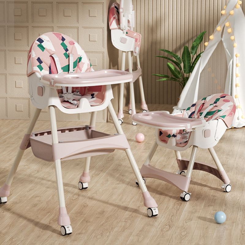 Kinderhochstuhl 2in1 Comfort - Rosa Ornament