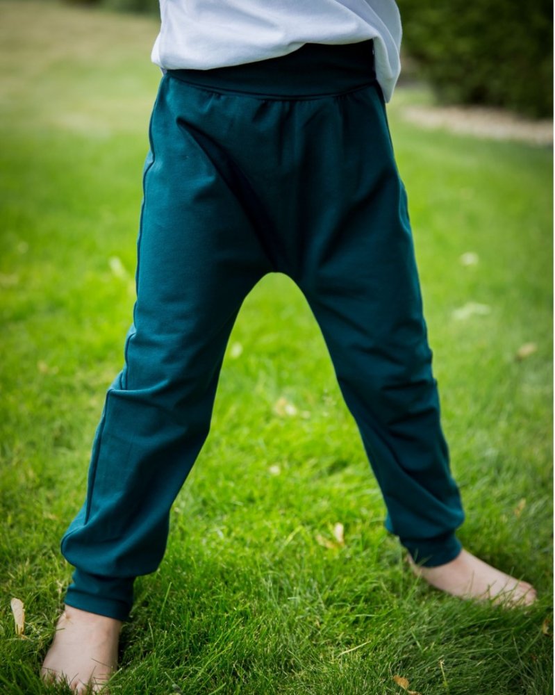 Kinder-Baggy-Sweatpants, LIGHT, flaschengrün