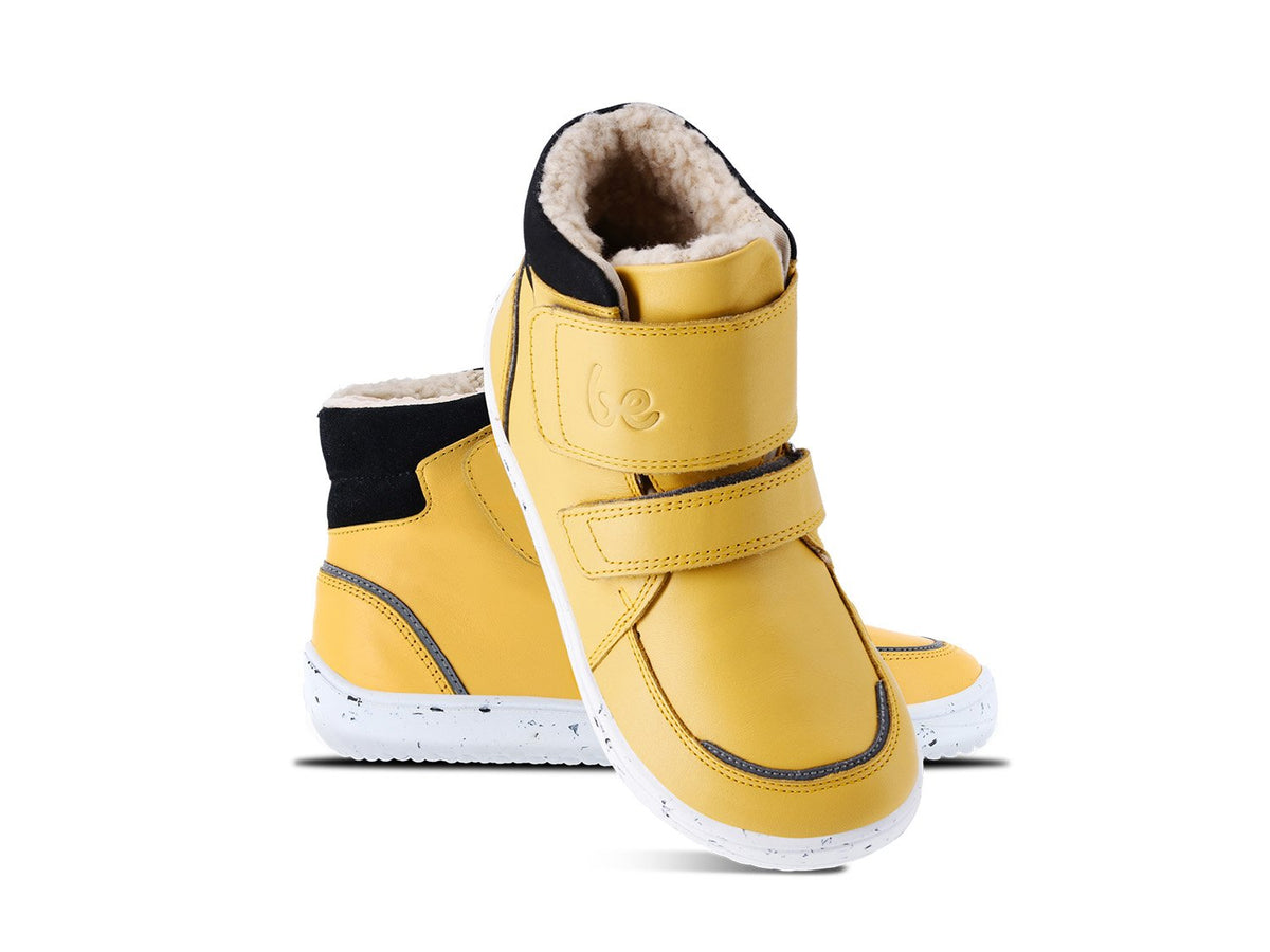 Be Lenka Kinder-Winter-Barfußschuhe Panda 2.0 - Cheese Yellow