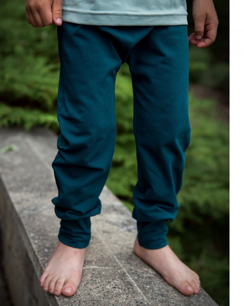 Kinder-Baggy-Sweatpants, LIGHT, flaschengrün