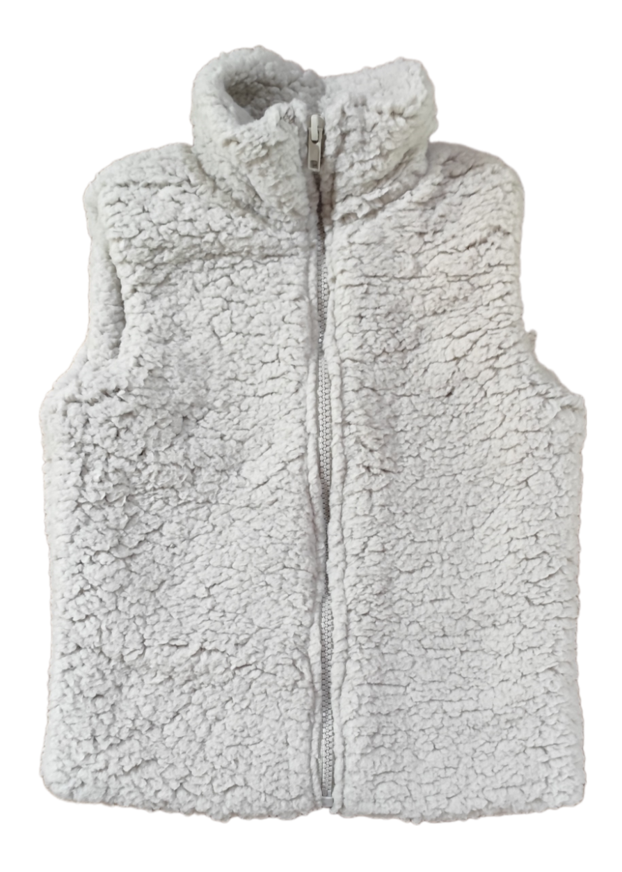 Teddyfleece-Weste Monkey Mum® - Hellgrau
