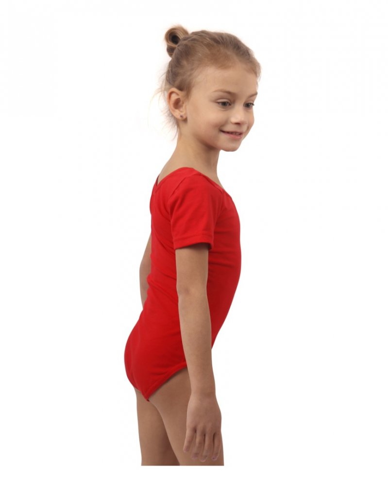 Mädchen Ballett, Gymnastik Trikot, rot