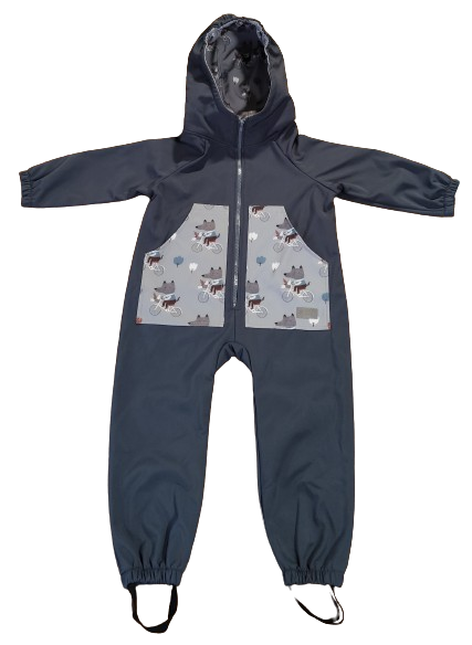 Monkey Mum® Softshelloverall mit Membran – Geheimnisvoller Ausflug - Gr. 98/104, 110/116